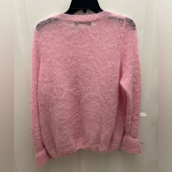 Gretchen Scott Women's Pink Wool Blend Fuzzy Sweater Size M - Picture 7 of 7